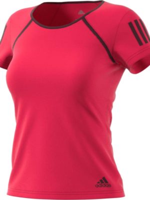 camiseta-deportiva-padel-tenis-chica-mujer-adidas-club-rojo-bq4845-rg-bikes-silleda