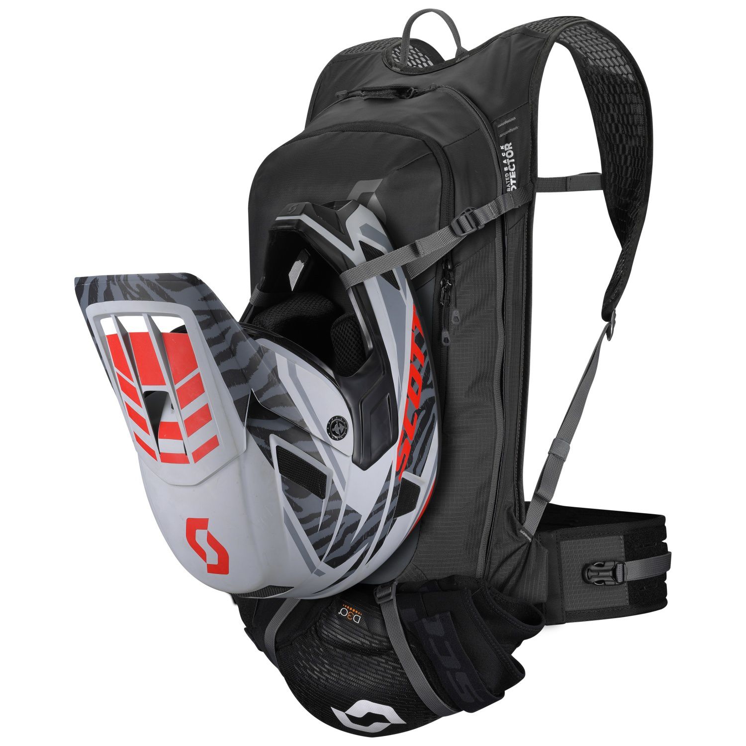 TRAIL PROTECT FR´ 20 AIRFLEX NEGRO/GRIS MOCHILA SCOTT 281110 - Imagen 4