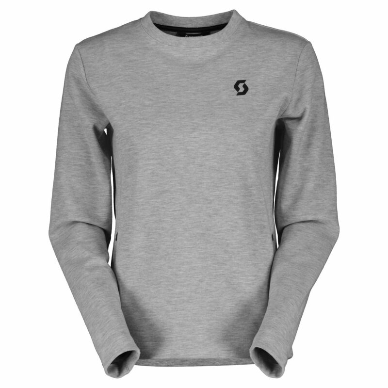 WS TECH CREWNECK GRIS MELANGE SUDADERA CHICA SCOTT CASUAL 403295