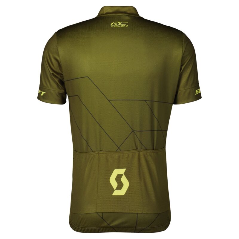 RC TEAM 20 SS VERDE FIR / AMARILLO BITTER MAILLOT MANGA CORTA SCOTT 403131 - Imagen 2