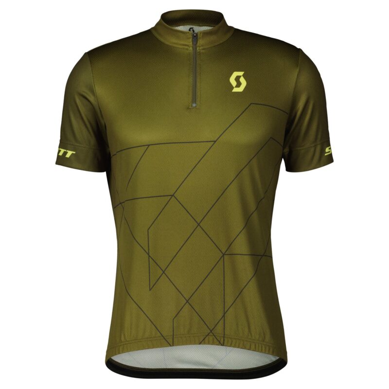 RC TEAM 20 SS VERDE FIR / AMARILLO BITTER MAILLOT MANGA CORTA SCOTT 403131