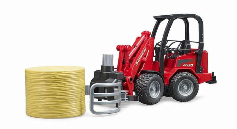 SCHAFFER 2630 CARGADOR AGRICOLA + PINZA DE ROLLOS BRUDER 02192 - Imagen 4
