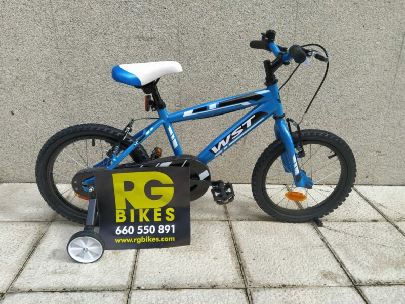 ELEGANT 16" BICICLETA INFANTIL WST AZUL CON RUEDINES