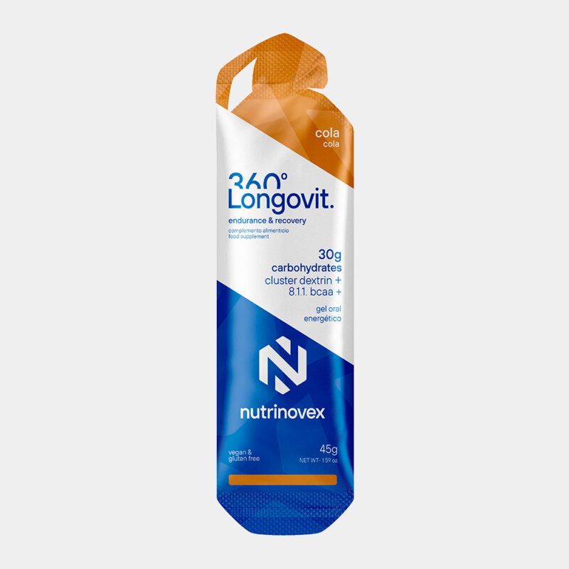LONGOVIT 360 GEL 45g (30g Carbohidratos) COLA GEL ENERGETICO NUTRINOVEX
