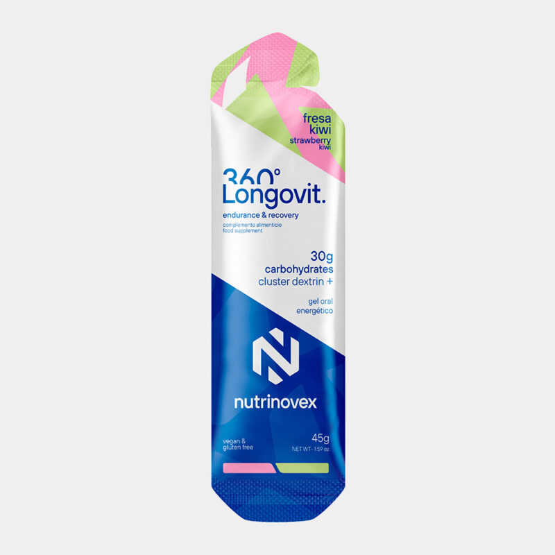 LONGOVIT 360 GEL 45g (30g Carbohidratos) FRESA / KIWI GEL ENERGETICO NUTRINOVEX