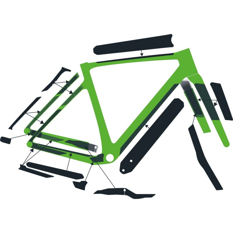 ADDICT GRAVEL KIT VINILOS PROTECTORES CUADRO SCOTT 288362