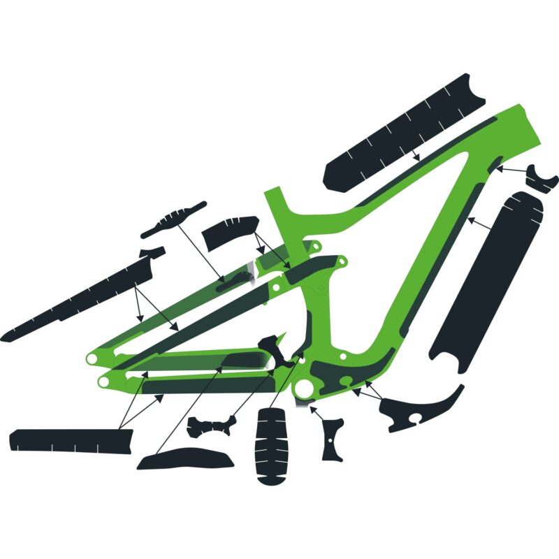 RANSOM CARBON KIT VINILOS PROTECTORES CUADRO SCOTT 288361