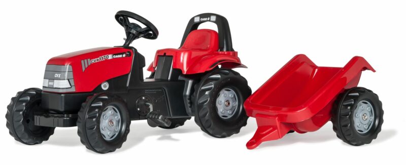 CASE 1170 CVX CON REMOLQUE ROLLY KID TRACTOR A PEDALES ROLLY TOYS 012411