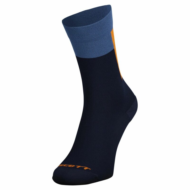CALCETIN BLOCK STRIPE CREW AZUL DARK / NARANJA BRAZE SCOTT 409453