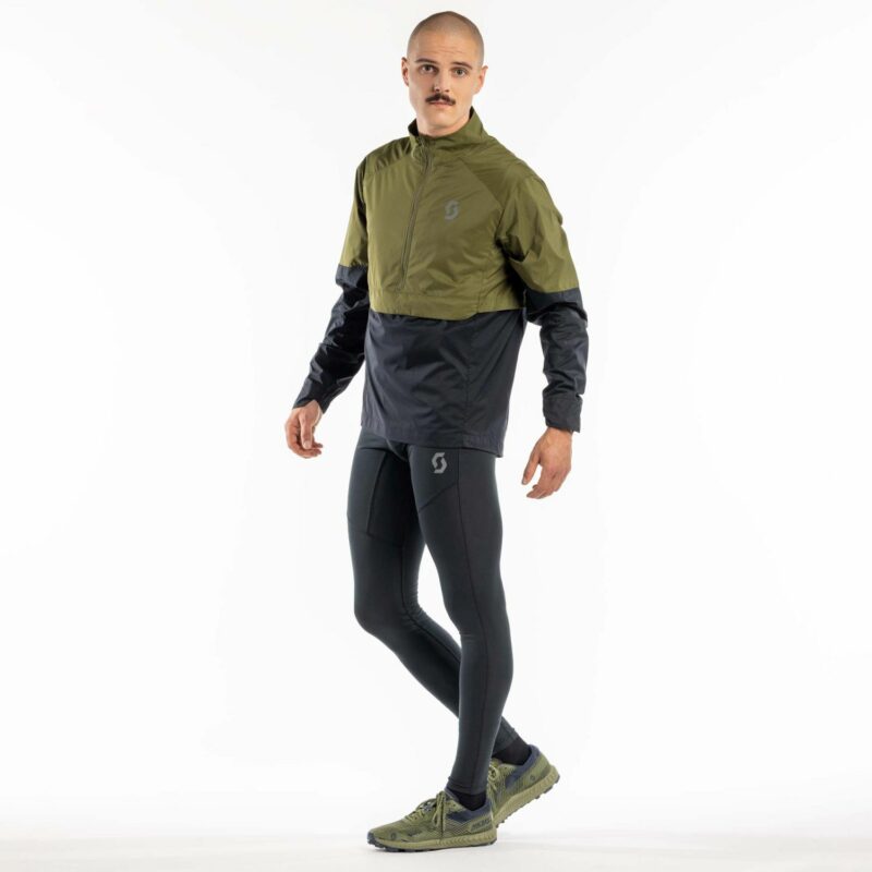 ENDURANCE ANORAK WB VERDE FIR / NEGRA CHAQUETA / CORTAVIENTOS TRAIL RUNNING SCOTT 400402 - Imagen 2