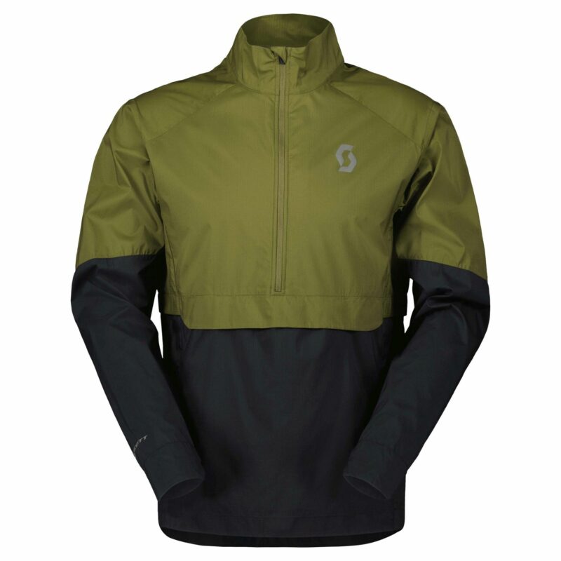 ENDURANCE ANORAK WB VERDE FIR / NEGRA CHAQUETA / CORTAVIENTOS TRAIL RUNNING SCOTT 400402