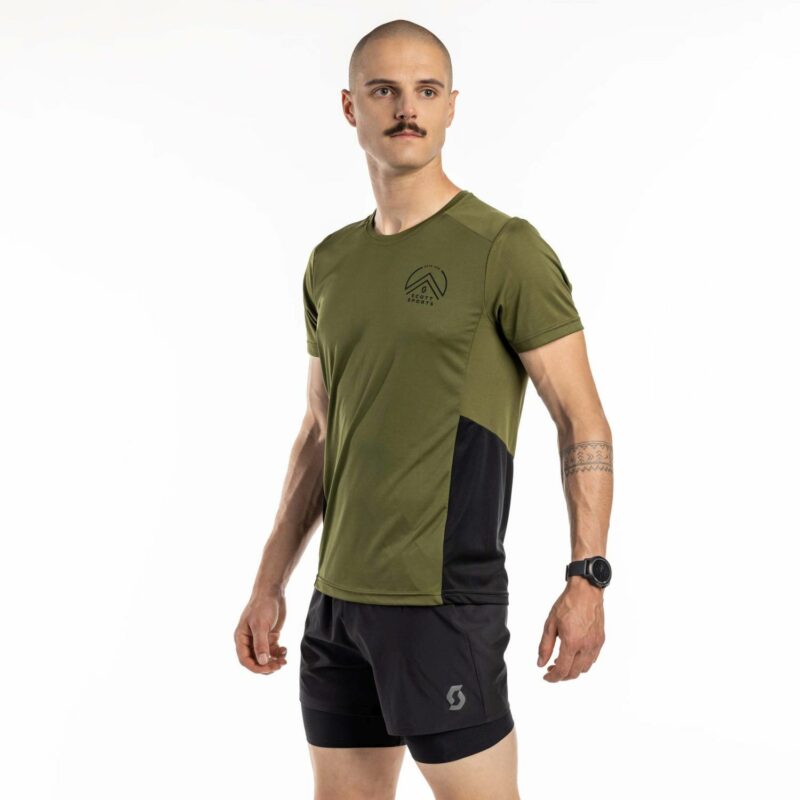 ENDURANCE TECH VERDE FIR / NEGRA CAMISETA MANGA CORTA TRAIL RUNNING SCOTT 403248 - Imagen 2