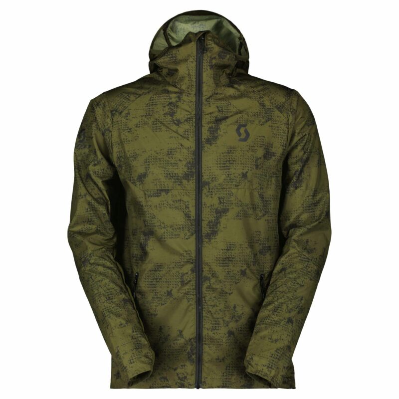 EXPLORAIR LIGHT WB VERDE FIR / NEGRA CHAQUETA CORTAVIENTOS TRAIL RUNNING SCOTT 419410