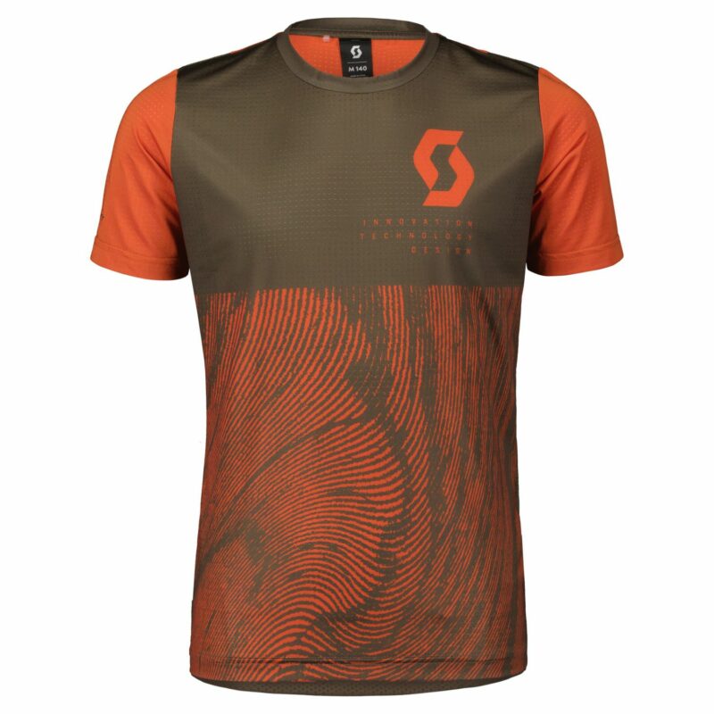 JRS TRAIL VERTIC 10 NARANJA BRAZE / MARRON SHADOW CAMISETA / MAILLOT MANGA CORTA JUNIOR SCOTT 403957