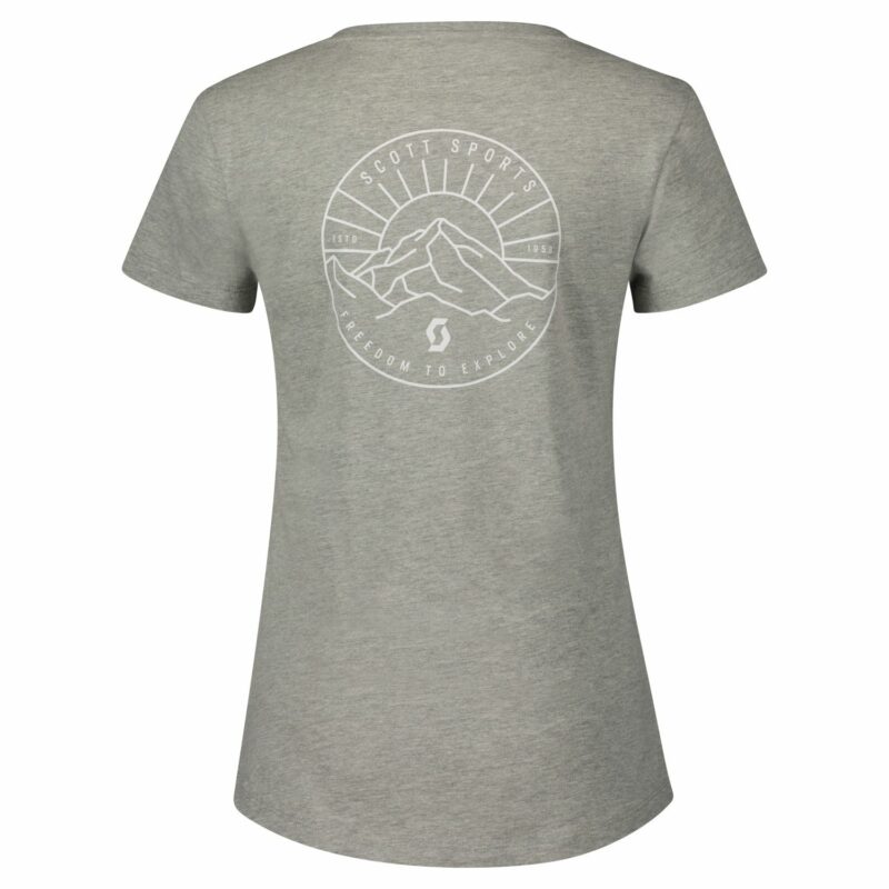 WS GRAPHIC SLUB GRIS MELANGE CAMISETA MANGA CORTA CHICA SCOTT CASUAL 403218 - Imagen 2