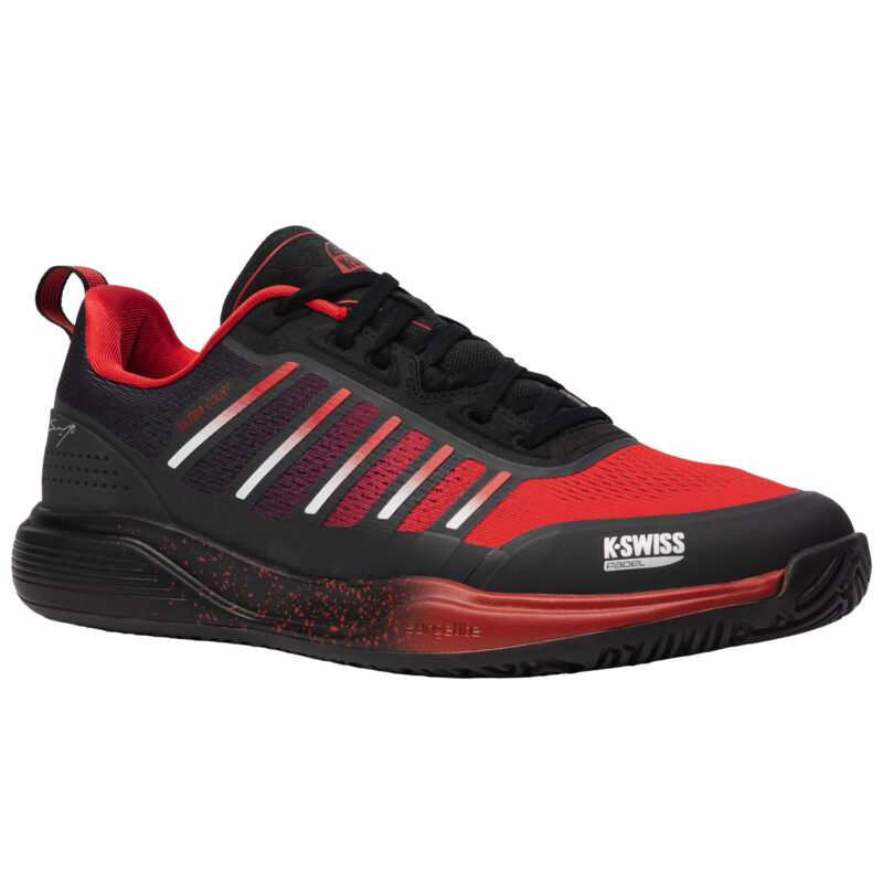 ULTRA COURT PADEL SANYO ROJAS / NEGRAS ZAPATILLAS K-SWISS 04436 - Imagen 2