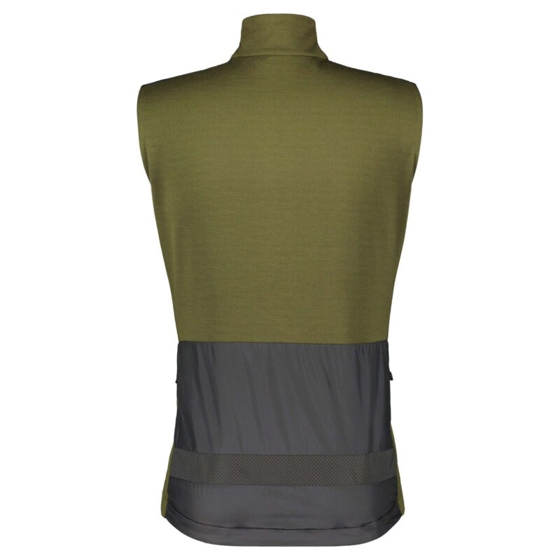 MS GRAVEL WARM MERINO VERDE FIR / NEGRO CHALECO SCOTT 291998 - Imagen 2