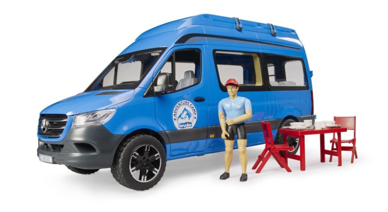 FURGONETA CAMPER MERCEDES BENZ SPRINTER + CONDUCTOR BRUDER 02684 - Imagen 2
