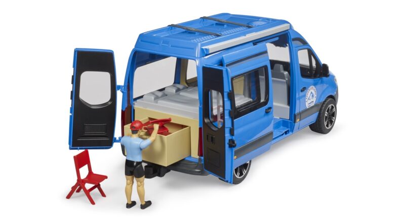 FURGONETA CAMPER MERCEDES BENZ SPRINTER + CONDUCTOR BRUDER 02684 - Imagen 5