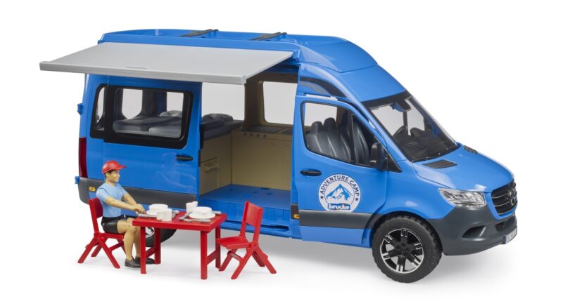 FURGONETA CAMPER MERCEDES BENZ SPRINTER + CONDUCTOR BRUDER 02684