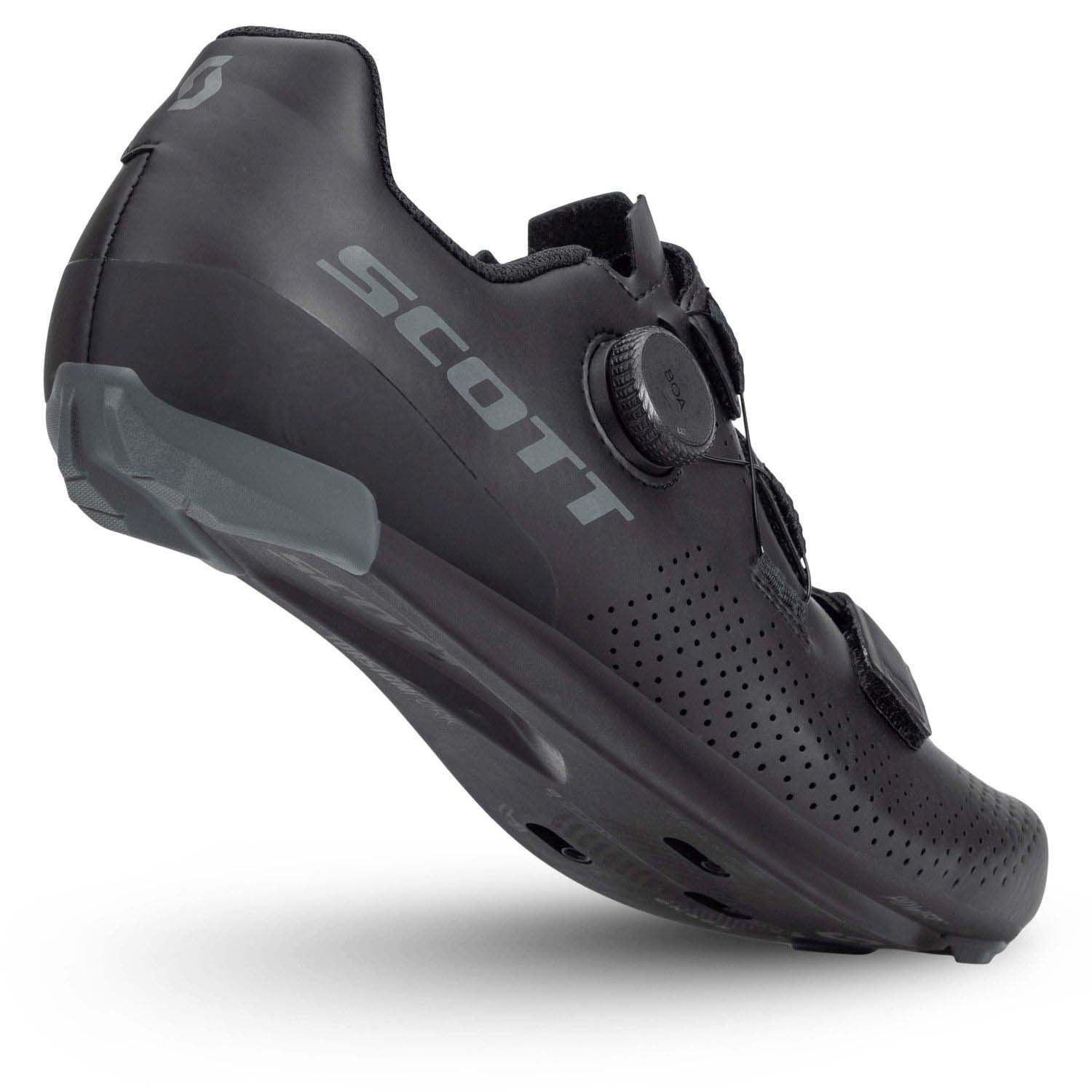 TEAM BOA ROAD NEGRA MATE / GRIS DARK ZAPATILLAS CARRETERA SCOTT 425472 - Imagen 2