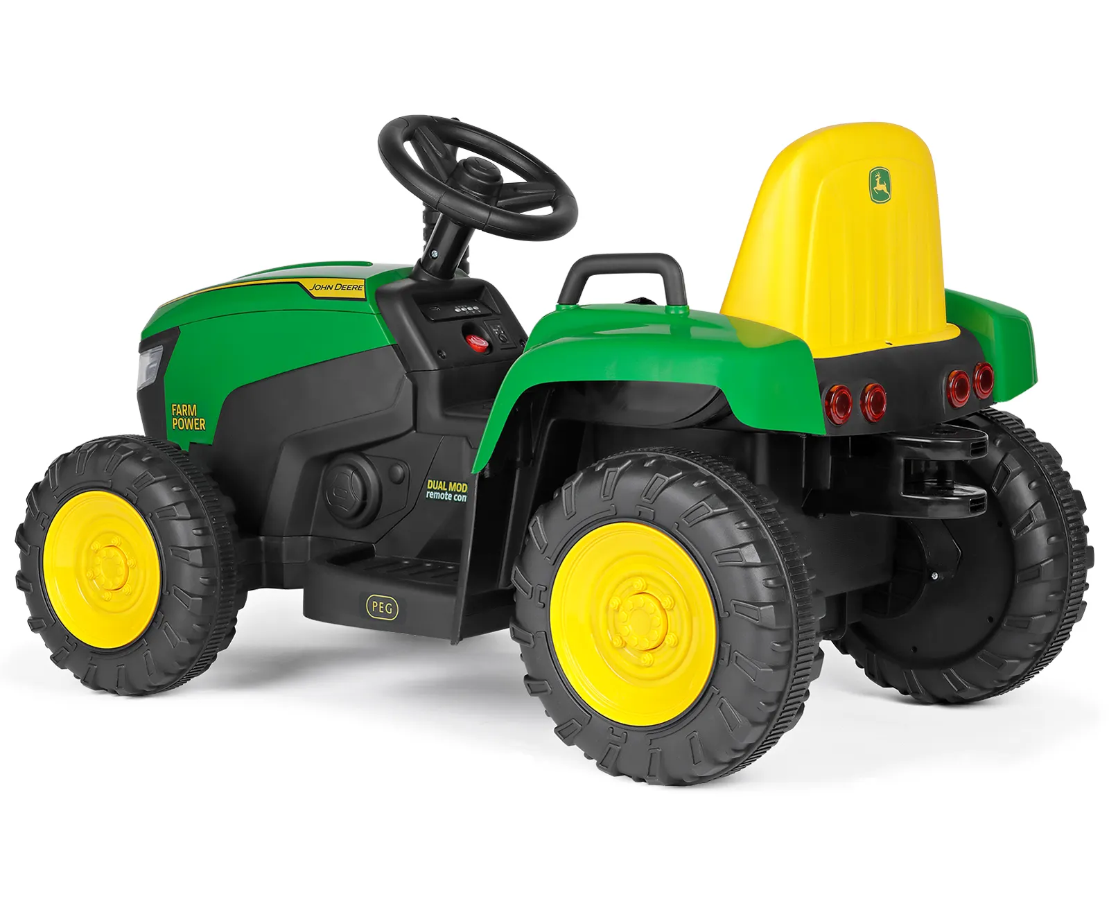 JOHN DEERE FARM POWER TRACTOR A BATERIA (Con Mando Remoto) PEG PEREGO IGOR0120 - Imagen 8