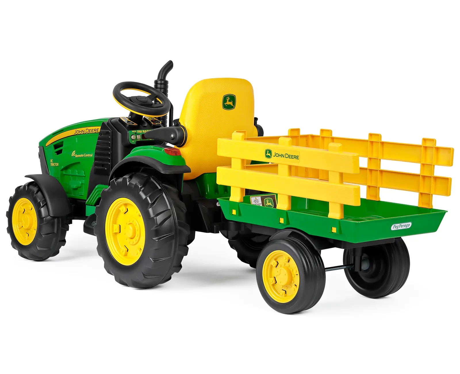 JOHN DEERE RC TRACTOR A BATERIA (Con Mando Remoto) PEG PEREGO IGOR0117 - Imagen 4